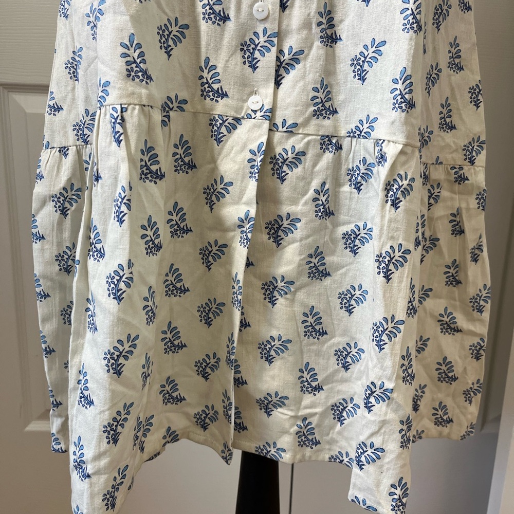Janasya Printed Button Front Midi Dress XS - Picture 3 of 7